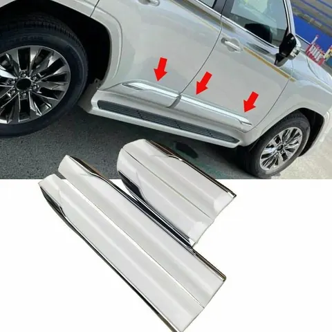 Молдінги дверей (4 шт) для Toyota Land Cruiser 300 2021- рр — Toyota Land Cruiser 300 2021- гг. DianaParts