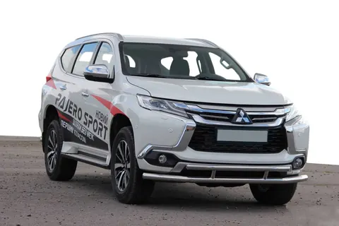 Передній захист ST016 (нерж) для Mitsubishi Pajero Sport 2015- рр — Mitsubishi Pajero Sport 2015- гг. DianaParts