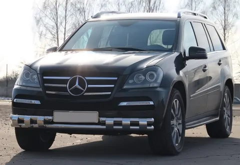 Передня дуга ST015 (нерж.) для Mercedes GL сlass X164 2006-2012 рр — Mercedes GL сlass X164 2006-2012 гг. DianaParts