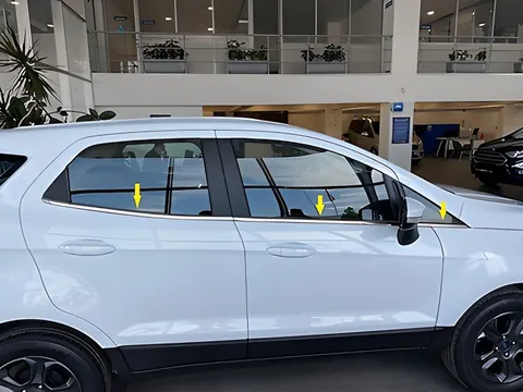 Окантовка скла (6 шт, нерж) для Ford Ecosport 2013-2022 рр — Ford Ecosport 2013-2022 гг. DianaParts