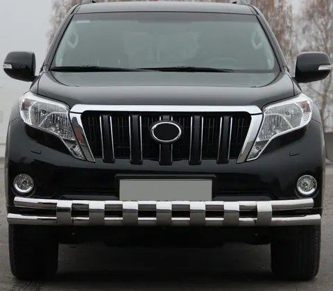 Передній захист ST016-2 (нерж) для Toyota Land Cruiser Prado 150 2009-2023 рр — Toyota Land Cruiser Prado 150 2009-2023 гг. DianaParts