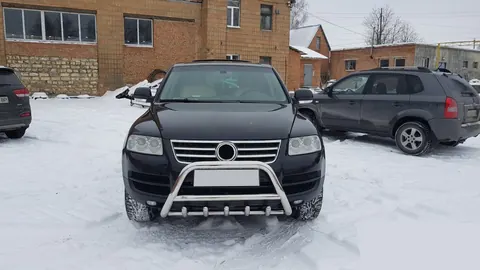 Кенгурятник WT003 Special (нерж) для Volkswagen Touareg 2002-2010 рр — Volkswagen Touareg 2002–2010 гг. DianaParts