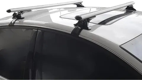 Автобагажник для гладкого даху Oluksuz V4 (хром, пара) для Honda Civic HB 2012-2020 рр — Honda Civic HB 2012-2020 гг. DianaParts