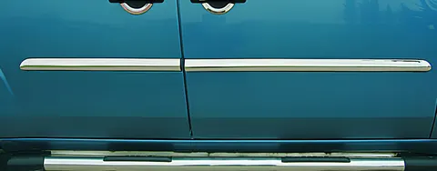 Молдинг дверний (4 шт, нерж.) OmsaLine - Італійська нержавійка для Fiat Doblo I 2001-2005 рр — Fiat Doblo I 2001-2005 гг. DianaParts