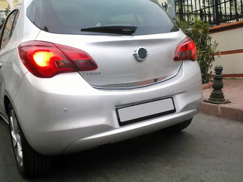 Кромка багажника (нерж) для Opel Corsa E 2015-2019 рр — Opel Corsa E 2015-2019 гг. DianaParts