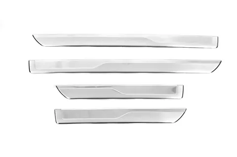 Накладки на пороги OmsaLine (4 шт, нерж) для Skoda Kodiaq 2016-2023 рр — Skoda Kodiaq 2016-2023 гг. DianaParts