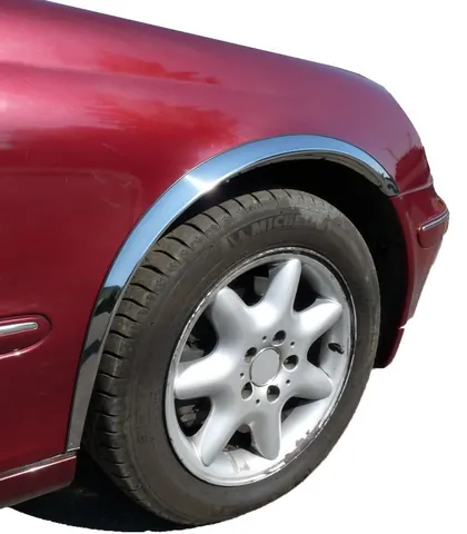 Накладки на арки (4 шт, нерж) для Mercedes C-class W203 2000-2007 рр — Mercedes C-class W203 2000-2007 гг. DianaParts