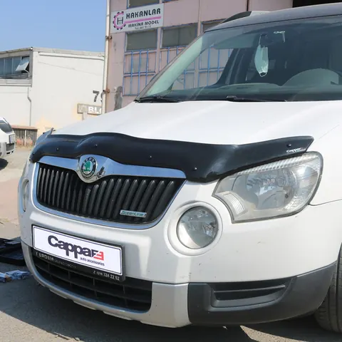 Дефлектор капота 2009-2013 (EuroCap) для Skoda Yeti рр — Skoda Yeti 2009-2017 гг. DianaParts