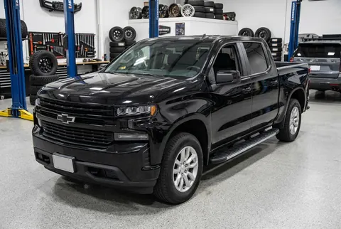 Бокові пороги Duru (2 шт., алюміній) для Chevrolet Silverado 2019- рр — Chevrolet Silverado 2019- гг. DianaParts