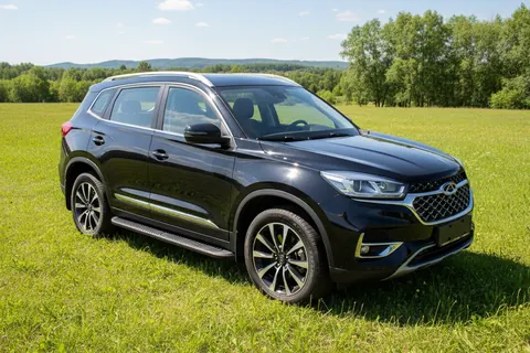 Бокові пороги Tayga Black (2 шт., алюміній) для Chery Tiggo 8 2017- рр — Chery Tiggo 8 2017- гг. DianaParts