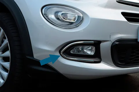 Накладки на ПТФ (нерж) для Fiat 500X 2014-2024 рр — Fiat 500X 2014-2024 гг. DianaParts