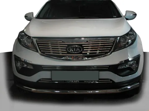 Передній захист ST008 (нерж) для Kia Sportage 2010-2015 рр — Kia Sportage 2010-2015 гг. DianaParts