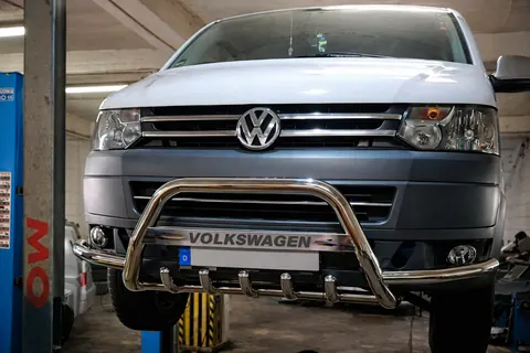 Кенгурятник WT004ST (нерж) для Volkswagen T5 2010-2015 рр — Volkswagen T5 2010-2015 гг. DianaParts