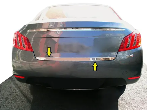 Кромка багажника (нерж) для Peugeot 508 2010-2018 рр — Peugeot 508 2010-2018 гг. DianaParts