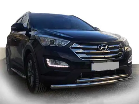 Передня дуга ST014 (нерж.) для Hyundai Santa Fe 3 2012-2018 рр — Hyundai Santa Fe 3 2012-2018 гг. DianaParts
