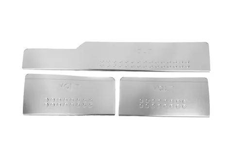 Накладки на внутрішні пороги Carmos V3 (3 шт, нерж) для Volkswagen LT 1995-2006 рр — Volkswagen LT 1995-2006 гг. DianaParts