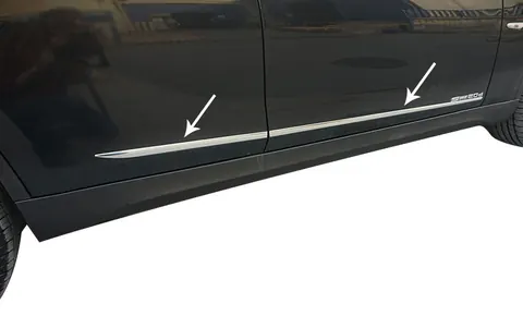 Молдинг дверний (4 шт, нерж) для Ауди A3 2012-2020 рр — Audi A3 2012-2020 гг. DianaParts
