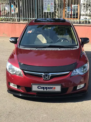 Накладка на передній бампер ЛИП (чорна) для Honda Civic Sedan VIII 2006-2011 рр — Honda Civic Sedan VIII 2006-2011 гг. DianaParts