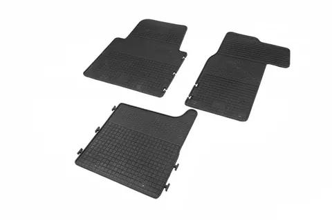 Гумові килимки (3 шт, Polytep) для Nissan NV400 2010-2024 рр — Nissan NV400 2010-2024 гг. DianaParts