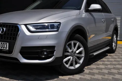 Бокові пороги Allmond Grey (2 шт., алюміній) для Ауди Q5 2008-2017 рр — Audi Q5 2008-2017 гг. DianaParts