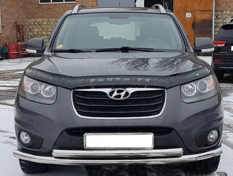 Передній захист ST014 (нерж.) d60/42 для Hyundai Santa Fe 2 2006-2012 рр — Hyundai Santa Fe 2 2006-2012 гг. DianaParts