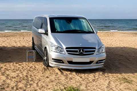 Накладка на бампер BRB V1 (під фарбування) 2004-2010 рік для Mercedes Vito W639 рр — Mercedes Vito W639 2004-2014 гг. DianaParts