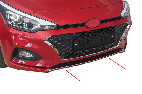 Накладка на решітку бампера 2018-2020 (нерж) для Hyundai I-20 рр — Hyundai I-20 2014-2020 гг. DianaParts