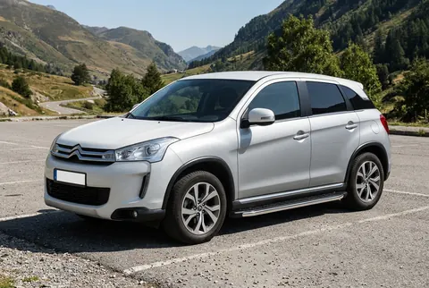 Бокові пороги BlackLine (2 шт, алюміній) для Citroen C-4 Aircross 2012-2017 рр — Citroen C-4 Aircross 2012-2017 гг. DianaParts