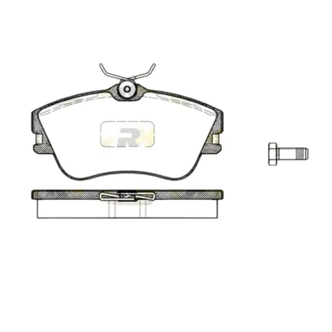 Колодки гальмівні Volkswagen Т4 (1990-1995) передні (2480.00) R15 ROADHOUSE