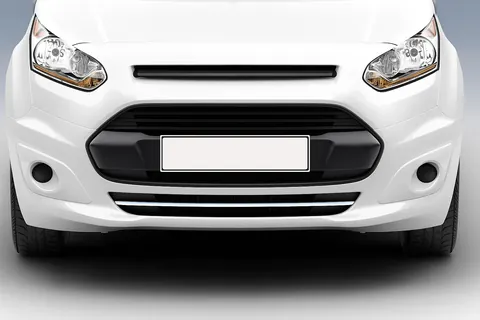 Накладки на передній бампер (1 шт, нерж) для Ford Connect 2014-2021 рр — Ford Connect 2014-2021 гг. DianaParts