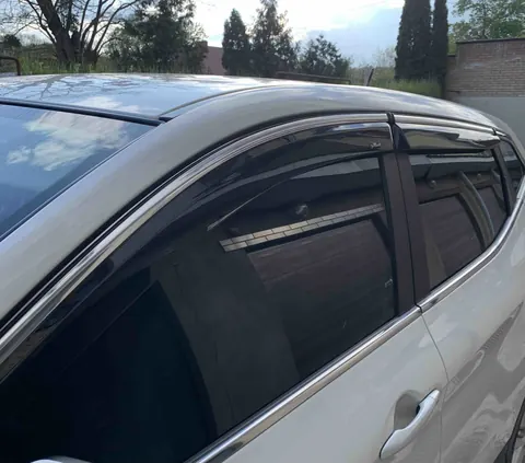 Вітровики з хром молдингом (Niken, 4 шт) для Nissan Qashqai 2014-2021 рр — Nissan Qashqai 2014-2021 гг. DianaParts