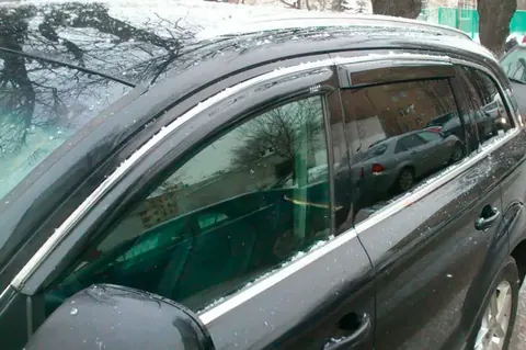 Вітровики з хром молдингом (4 шт, HIC) для Ауди Q7 2005-2015 рр — Audi Q7 2005-2015 гг. DianaParts