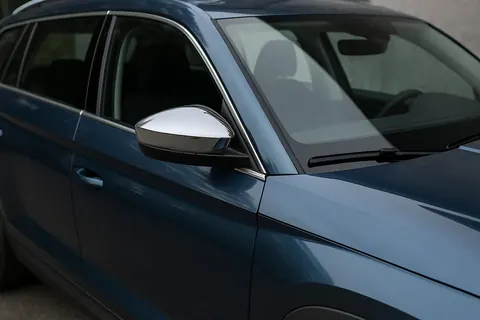Накладки на дзеркала (2 шт, нерж.) Carmos для Skoda Kodiaq 2016-2023 рр — Skoda Kodiaq 2016-2023 гг. DianaParts