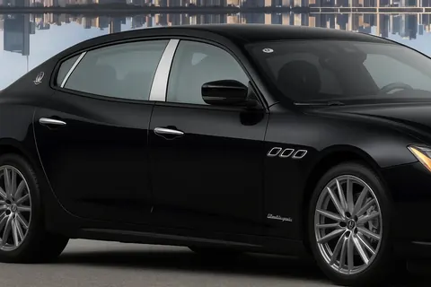 Накладки на дверні стійки (4 шт, нерж) для Maserati Quattroporte 2013-2023 рр — Maserati Quattroporte 2013-2023 гг. DianaParts