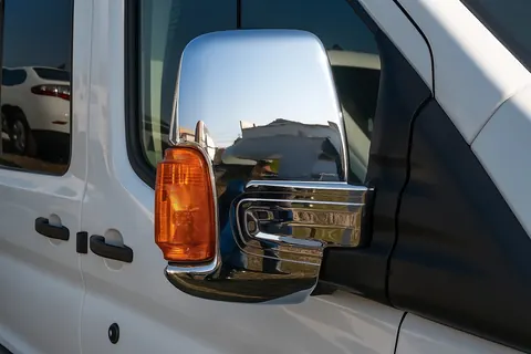 Накладки на дзеркала (2 шт, хром) Полірована нержавіюча сталь для Ford Transit 2014- рр — Ford Transit 2014- гг. DianaParts