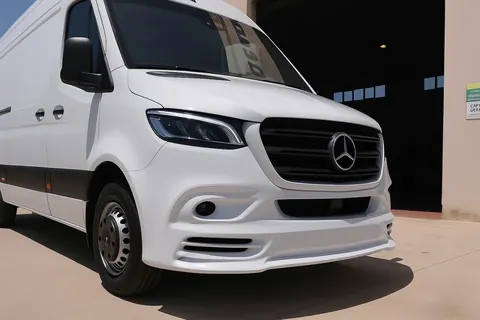 Накладка на передній бампер V3 (під фарбування) для Mercedes Sprinter W907/W910 2018- рр — Mercedes Sprinter W907/W910 2018- гг. DianaParts