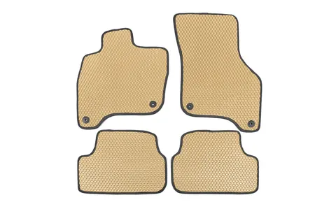 Килимки EVA для E-Golf (Бежевий) для Volkswagen Golf 7/E-Golf 2012-2020 рр — Volkswagen Golf 7/E-Golf 2012-2020 гг. DianaParts