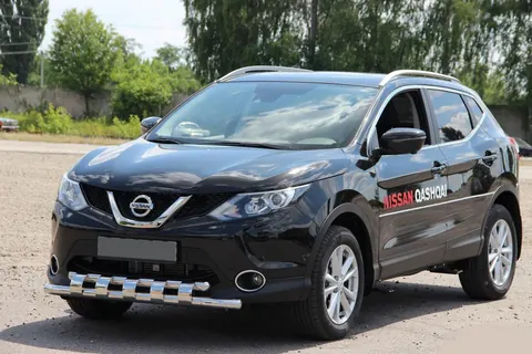 Передній захист ST015 (нерж) для Nissan Qashqai 2014-2021 рр — Nissan Qashqai 2014-2021 гг. DianaParts