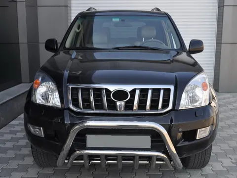 Кенгурятник низький WT002 (нерж) для Toyota Land Cruiser Prado 120 2002-2009 рр — Toyota Land Cruiser Prado 120 2002-2009 гг. DianaParts