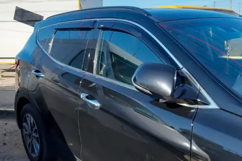 Вітровики з хром молдингом (4 шт, HIC) для Hyundai Santa Fe 3 2012-2018 рр — Hyundai Santa Fe 3 2012-2018 гг. DianaParts