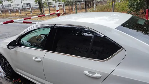 Вітровики з хромованим молдингом LiftBack (4 шт, Niken) для Skoda Octavia III A7 2013-2019 рр — Skoda Octavia III A7 2013-2019 гг. DianaParts