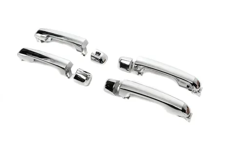 Дверні ручки в зборі 2015-2021 (Хром, 4 шт) для Toyota Land Cruiser 200 рр — Toyota Land Cruiser 200 2007-2021 гг. DianaParts