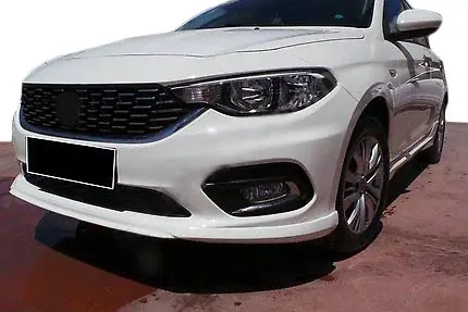 Передня накладка на бампер (2016-2021, під фарбування) для Fiat Tipo 2016- рр — Fiat Tipo 2016- гг. DianaParts