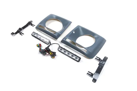 Накладки на фари з LED (5 діодів, комплект) для Mercedes G сlass W463 1990-2018 рр — Mercedes G сlass W463 1990-2018 гг. DianaParts