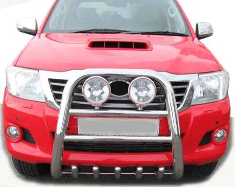 Кенгурятник QT007 (нерж.) для Toyota Hilux 2006-2015 рр — Toyota Hilux 2006-2015 гг. DianaParts
