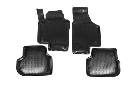 Гумові килимки (4 шт, Niken 3D) для Volkswagen Jetta 2011-2018 рр — Volkswagen Jetta 2011-2018 гг. DianaParts