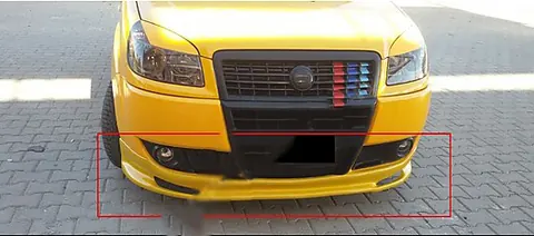 Передня нижня накладка (під фарбування) для Fiat Doblo I 2005-2010 рр — Fiat Doblo I 2005-2010 гг. DianaParts