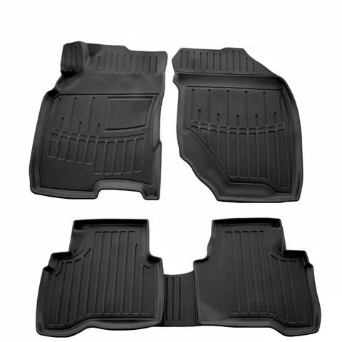 Килимки Stingray 3D (5 шт, поліуретан) для Nissan X-trail T30 2002-2007 рр — Nissan X-trail T30 2002-2007 гг. DianaParts
