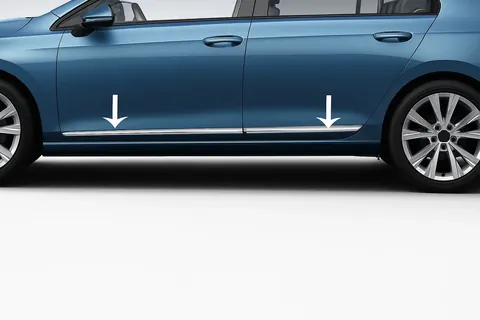 Молдинги дверей (4 шт, нерж) для Volkswagen Tiguan 2007-2016 рр — Volkswagen Tiguan 2007-2016 гг. DianaParts