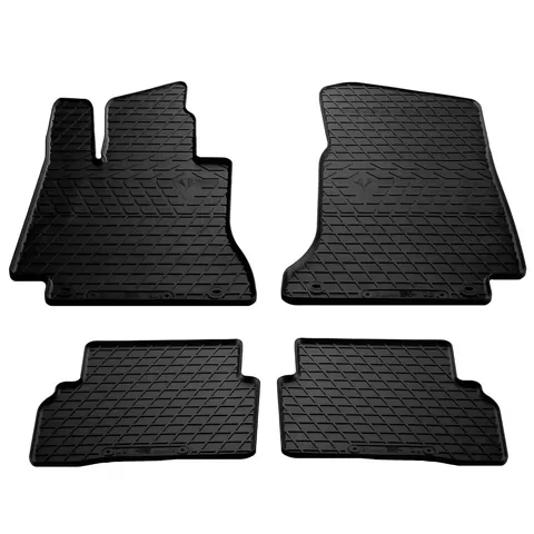 Гумові килимки (4 шт, Stingray Premium) для Mercedes C-сlass W205 2014-2021 рр — Mercedes C-сlass W205 2014-2021 гг. DianaParts